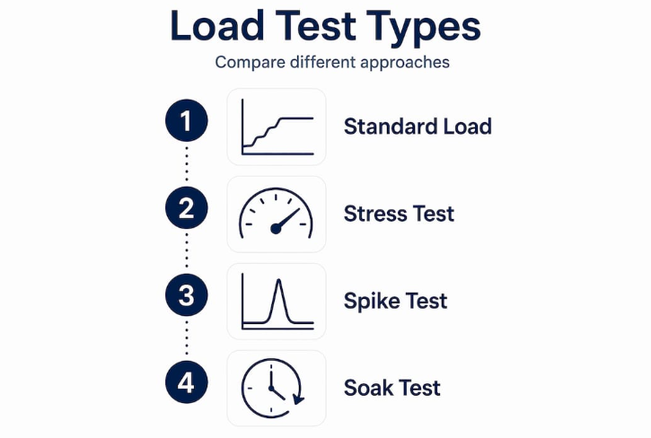 image » Testpoint Infographic showing four types of load tests